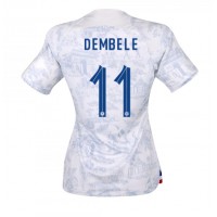 Billiga Frankrike Ousmane Dembele #11 Borta fotbollskläder Dam VM 2022 Kortärmad